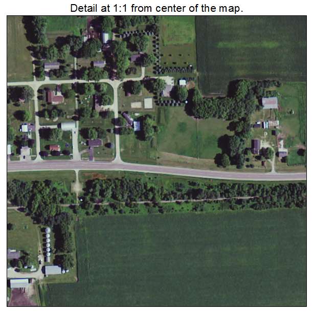 Taopi, Minnesota aerial imagery detail