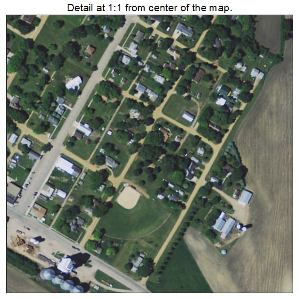 Taunton, Minnesota aerial imagery detail