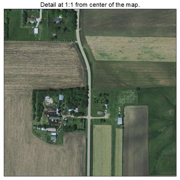 Trosky, Minnesota aerial imagery detail