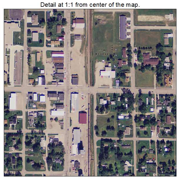 Ulen, Minnesota aerial imagery detail