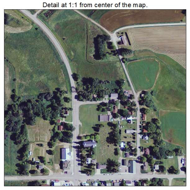 Urbank, Minnesota aerial imagery detail
