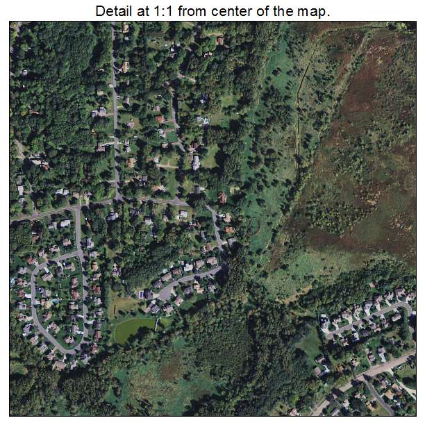 Vadnais Heights, Minnesota aerial imagery detail