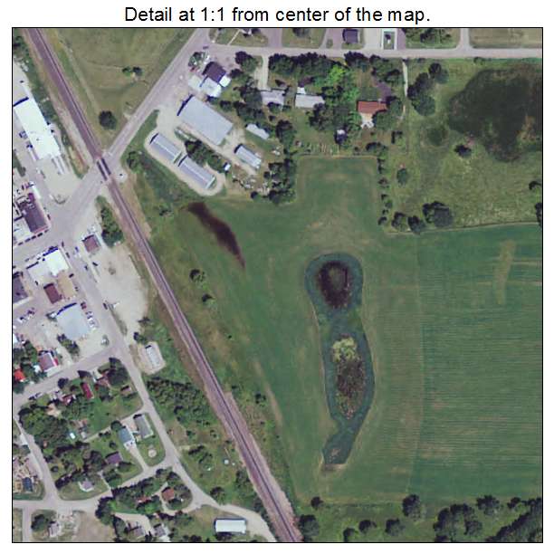 Vergas, Minnesota aerial imagery detail