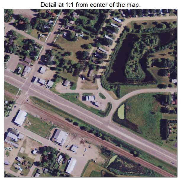 Verndale, Minnesota aerial imagery detail
