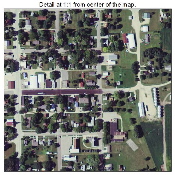 Vernon Center, Minnesota aerial imagery detail