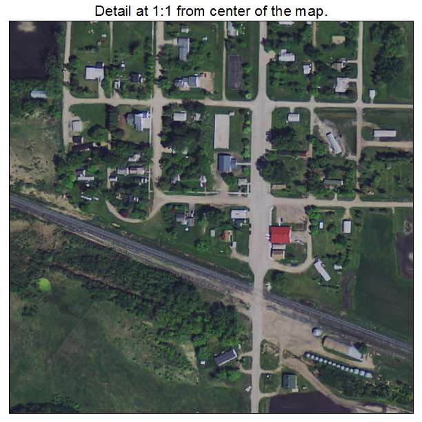 Viking, Minnesota aerial imagery detail