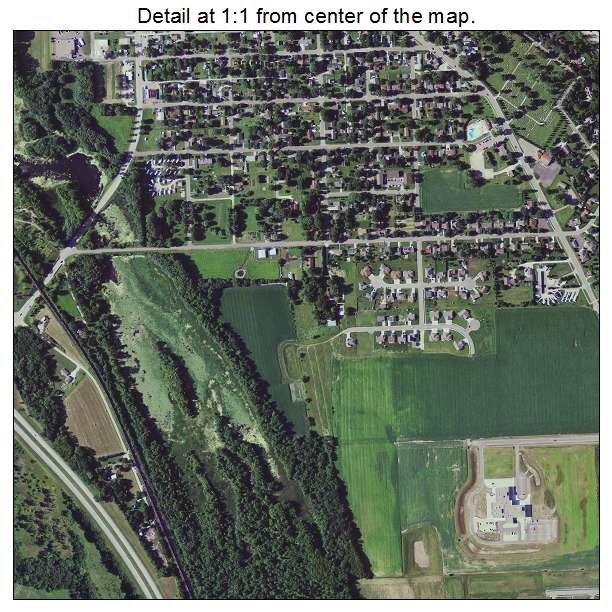 Wabasha, Minnesota aerial imagery detail