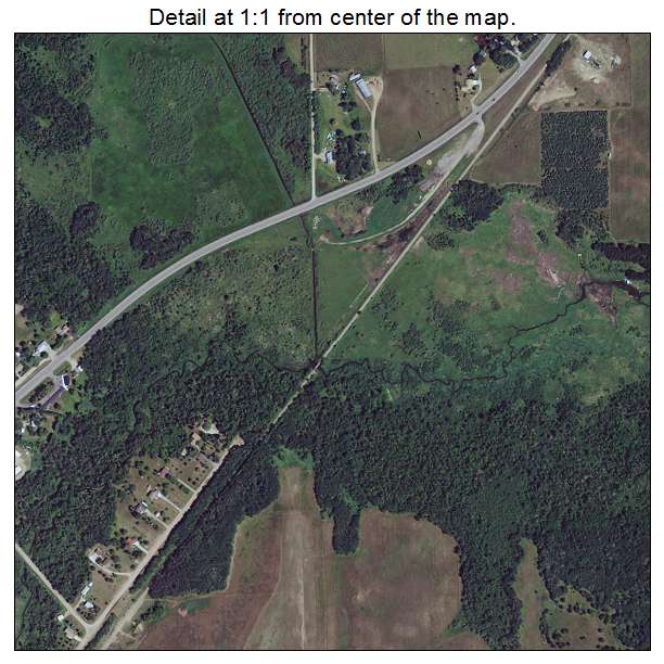 Wadena, Minnesota aerial imagery detail