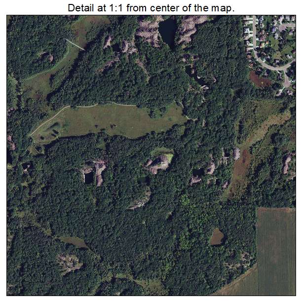 Waite Park, Minnesota aerial imagery detail