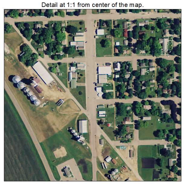 Waldorf, Minnesota aerial imagery detail