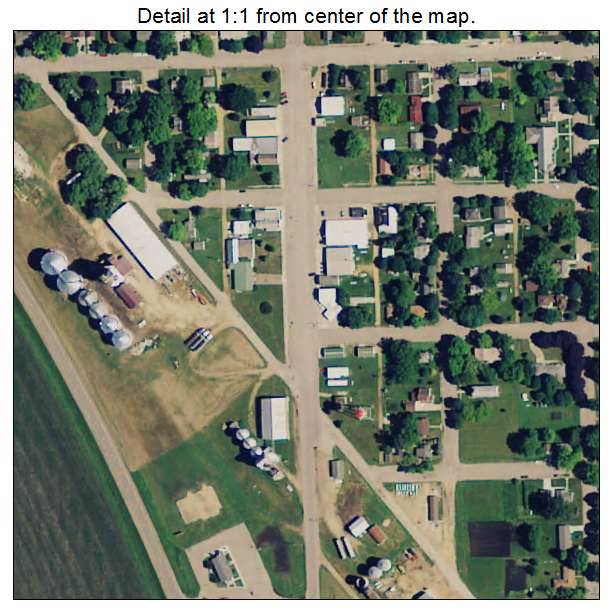 Waldorf, Minnesota aerial imagery detail