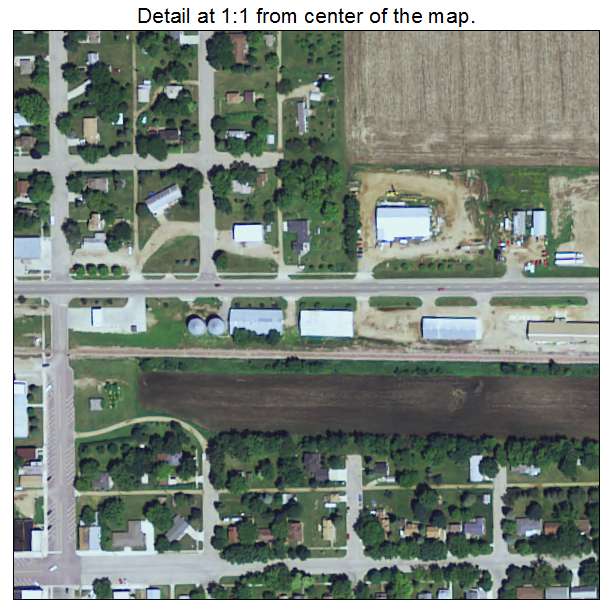 Walnut Grove, Minnesota aerial imagery detail