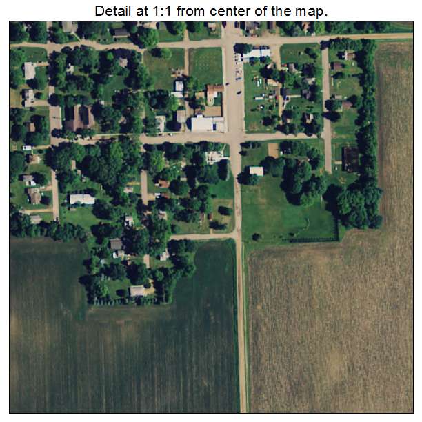 Walters, Minnesota aerial imagery detail