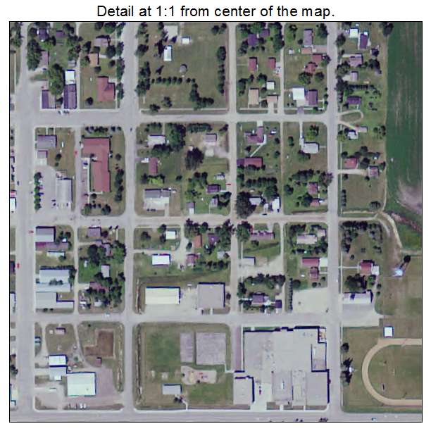 Waubun, Minnesota aerial imagery detail