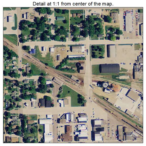Wells, Minnesota aerial imagery detail