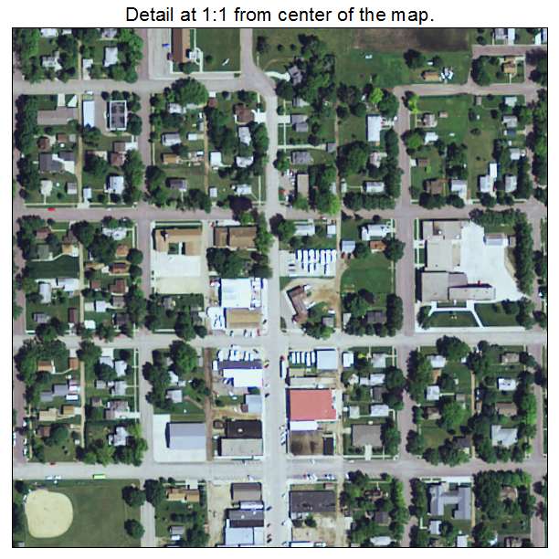 Westbrook, Minnesota aerial imagery detail