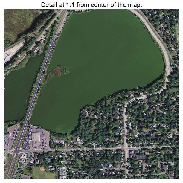 White Bear Lake, Minnesota aerial imagery detail