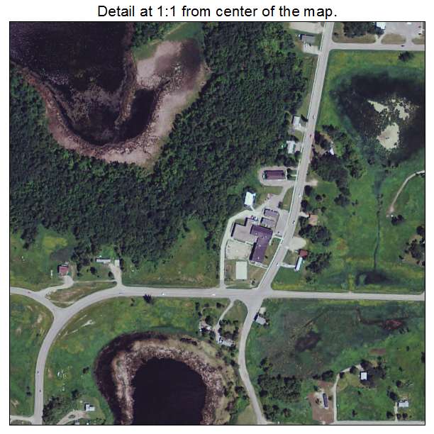 White Earth, Minnesota aerial imagery detail