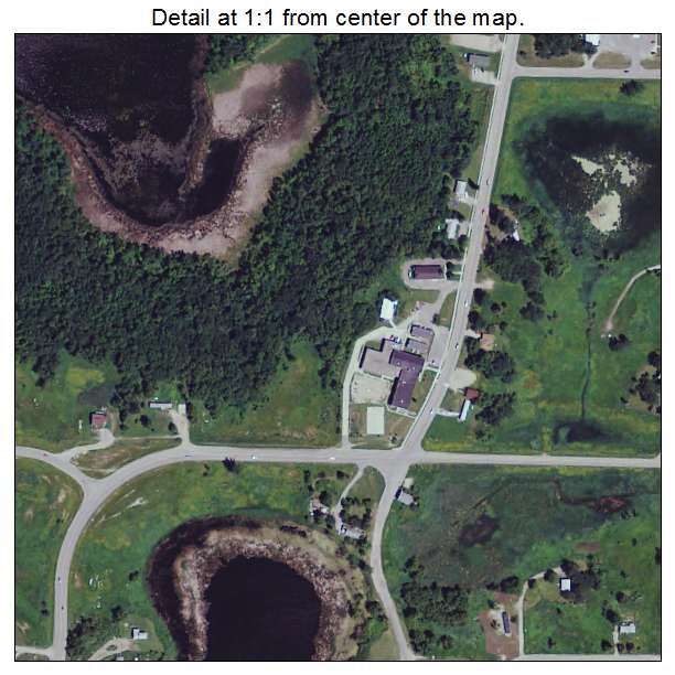 White Earth, Minnesota aerial imagery detail