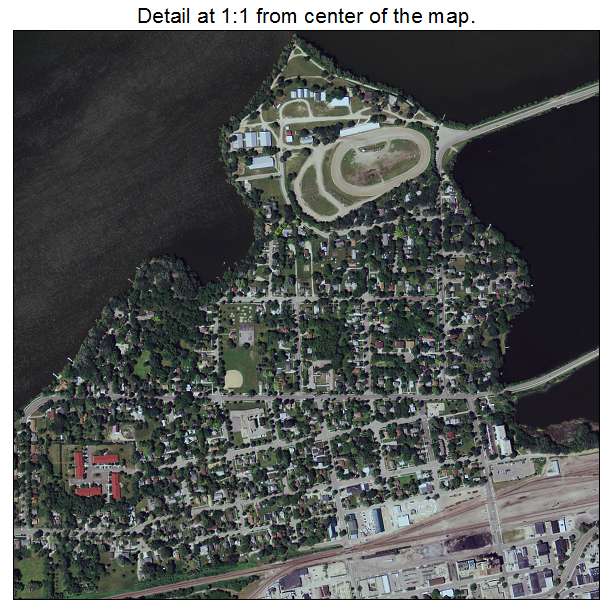 Willmar, Minnesota aerial imagery detail