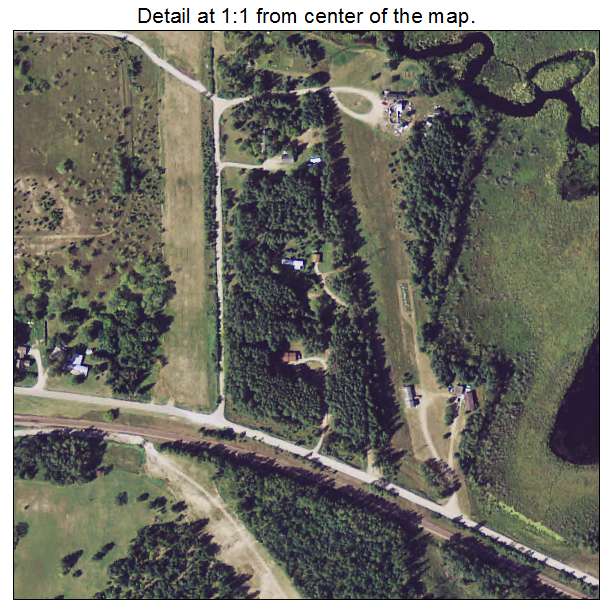 Wilton, Minnesota aerial imagery detail
