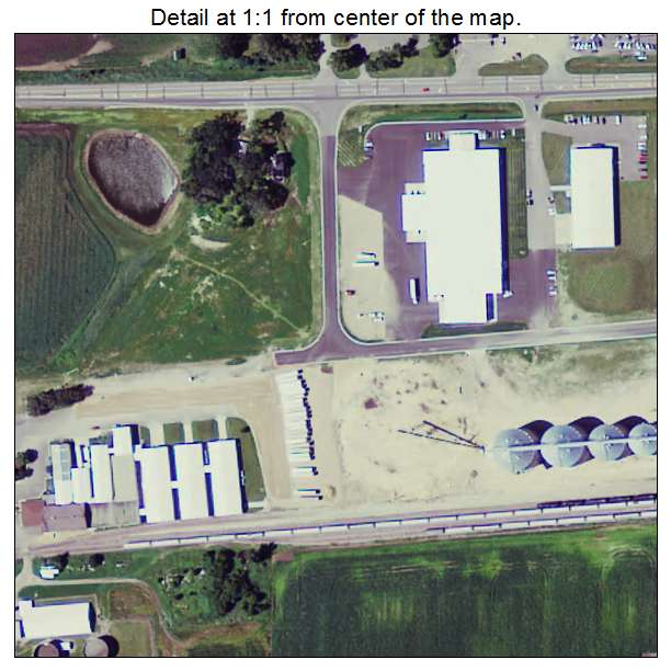 Winthrop, Minnesota aerial imagery detail