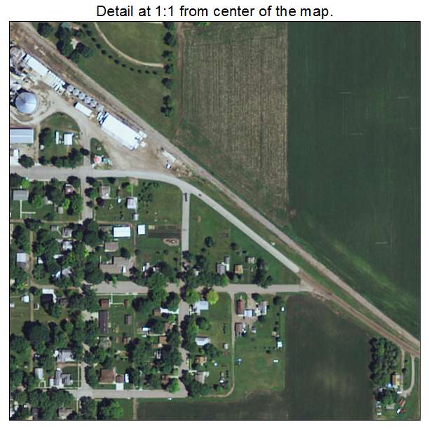 Wood Lake, Minnesota aerial imagery detail
