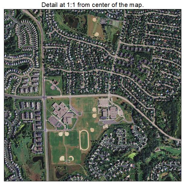 Woodbury, Minnesota aerial imagery detail