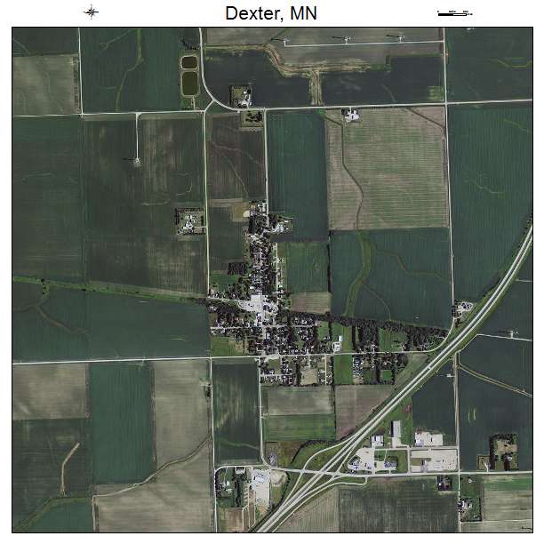 Dexter, MN air photo map