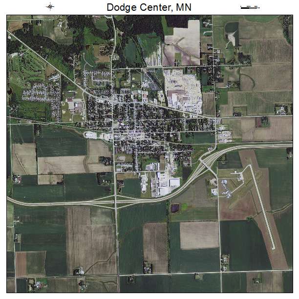 Dodge Center, MN air photo map