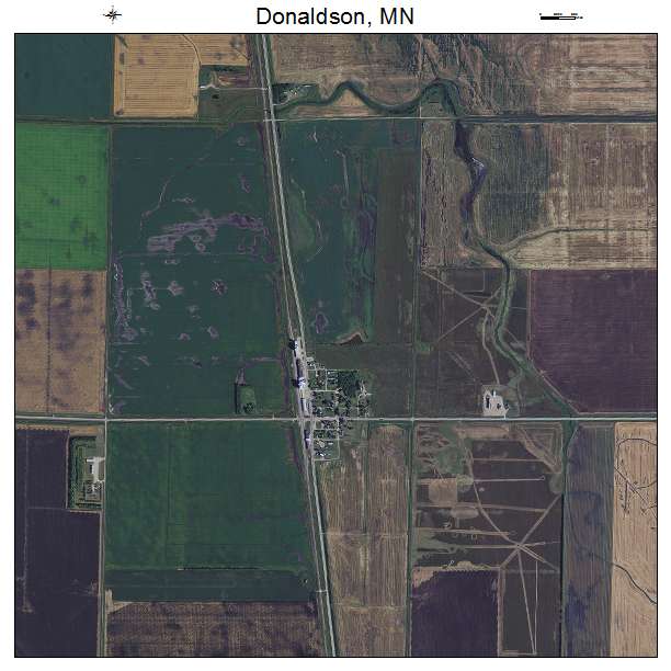 Donaldson, MN air photo map