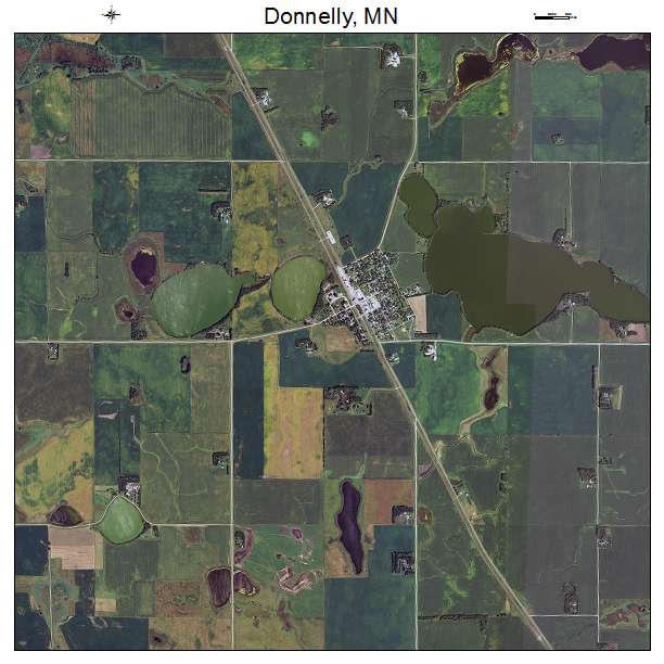 Donnelly, MN air photo map