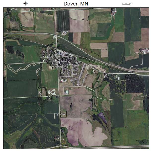 Dover, MN air photo map