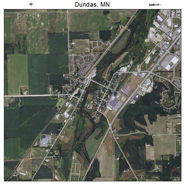 Dundas, MN air photo map