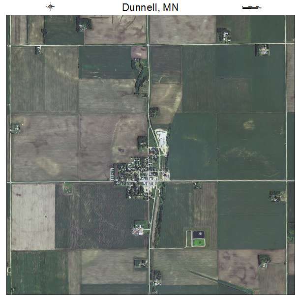 Dunnell, MN air photo map