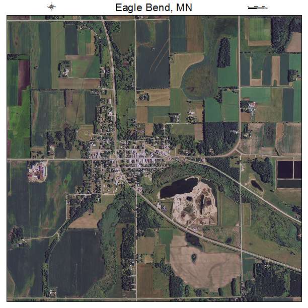 Eagle Bend, MN air photo map