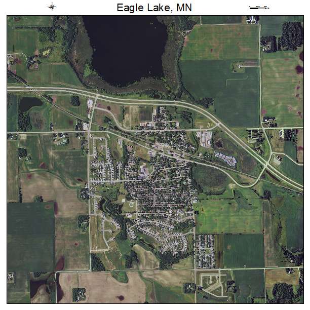 Eagle Lake, MN air photo map