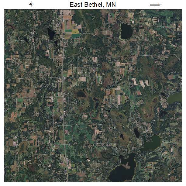 East Bethel, MN air photo map