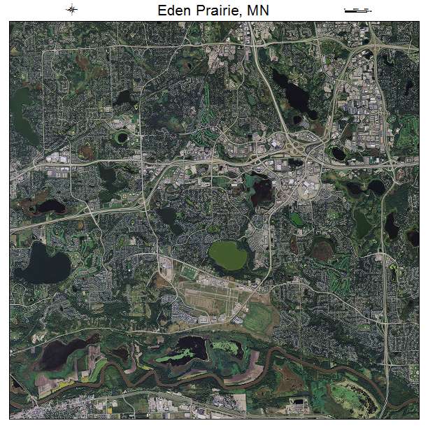 Eden Prairie, MN air photo map