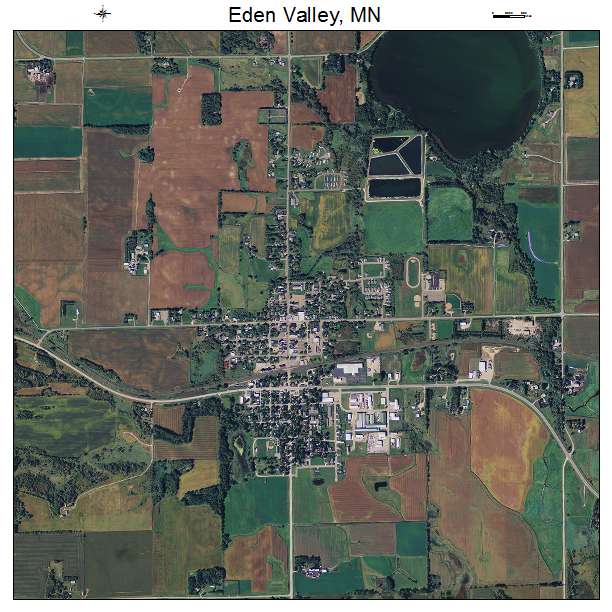 Eden Valley, MN air photo map