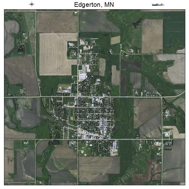 Edgerton, MN air photo map