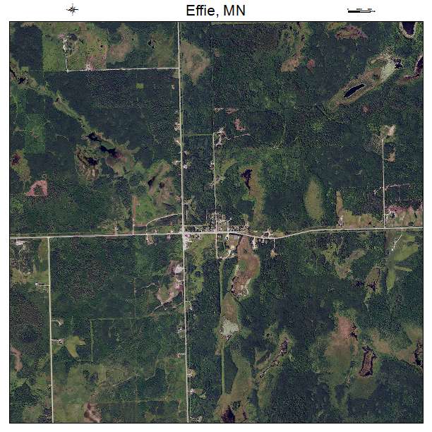 Effie, MN air photo map