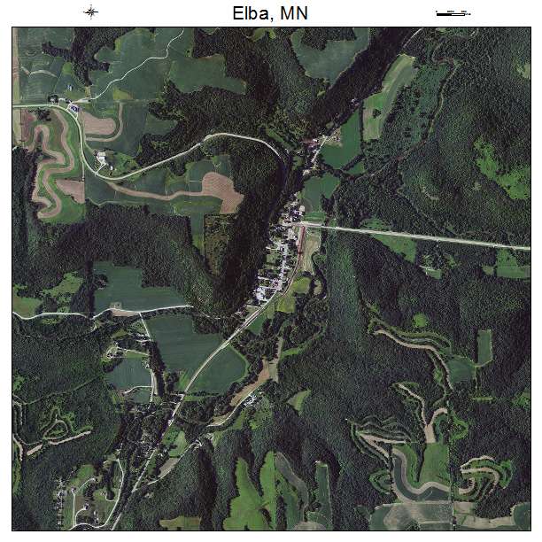 Elba, MN air photo map