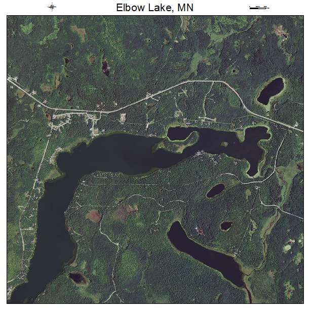 Elbow Lake, MN air photo map