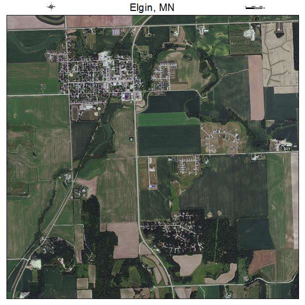 Elgin, MN air photo map