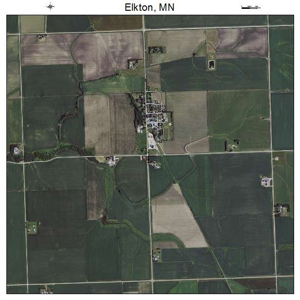 Elkton, MN air photo map
