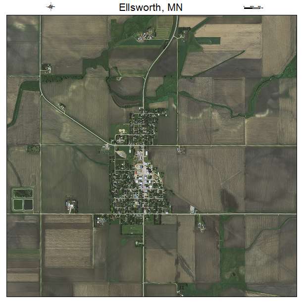 Ellsworth, MN air photo map