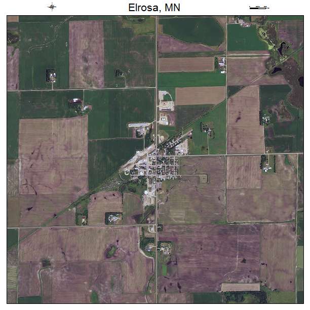 Elrosa, MN air photo map