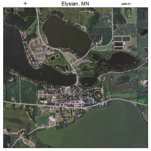 Elysian, MN air photo map
