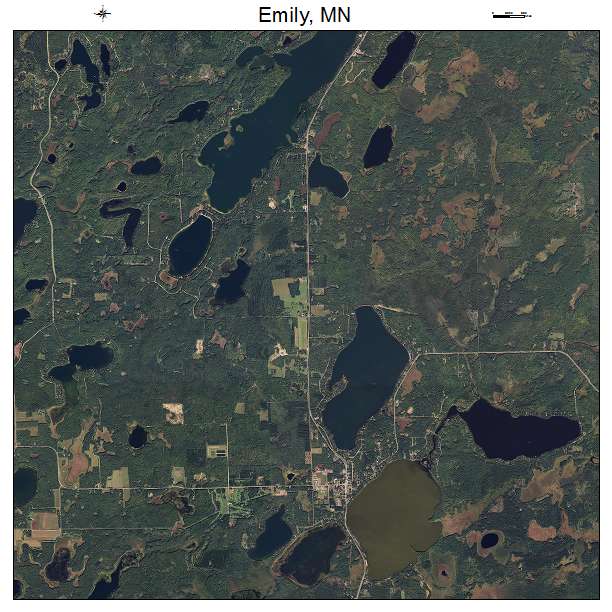 Emily, MN air photo map